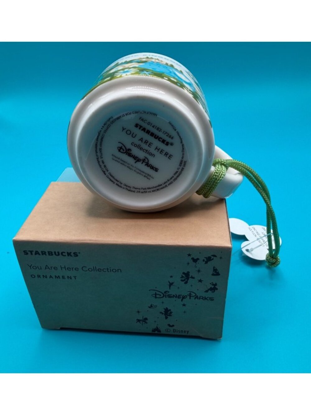 Disney Parks Starbucks‎ Magic Kingdom Ornament Mug 2nd Small Wolrd NIB - Picture 7 of 10